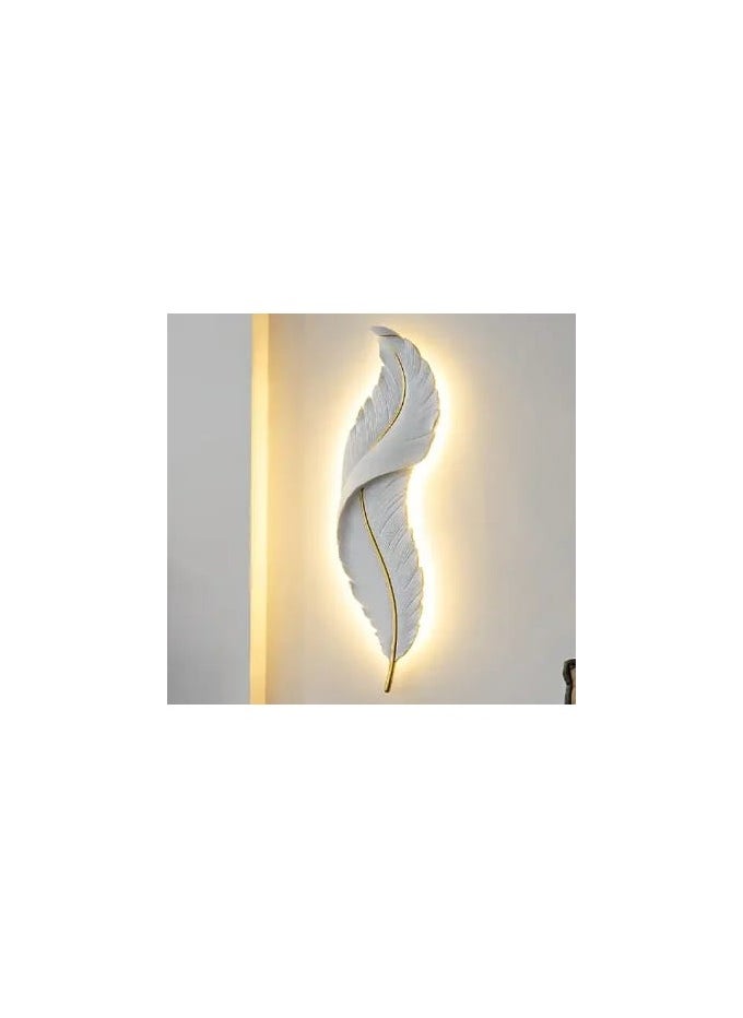 فامي أضواء مصباح حائط LED حديث مع تصميم، ضوء دافئ أنيق من الراتنج الجدار الشمعدان الإضاءة لغرفة النوم وغرفة المعيشة وغرفة الطعام والممر، نوع تركيب الإضاءة المثبت على الحائط مقاس 60 سم  - Image 3