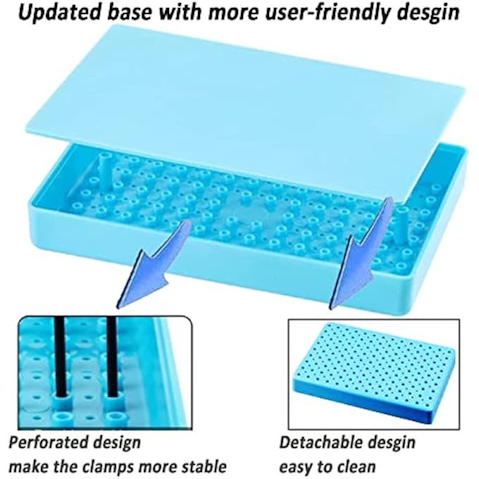 SPRAY PAINT CLAMPING, AIRBRUSH HOLDER CLAMP, SPRAY GUN BRACKET, PAINTING STAND BASE AND 10 PCS CROCODILE CLIPS HOLDERS STAND FOR HOBBY MODELING - Image 3