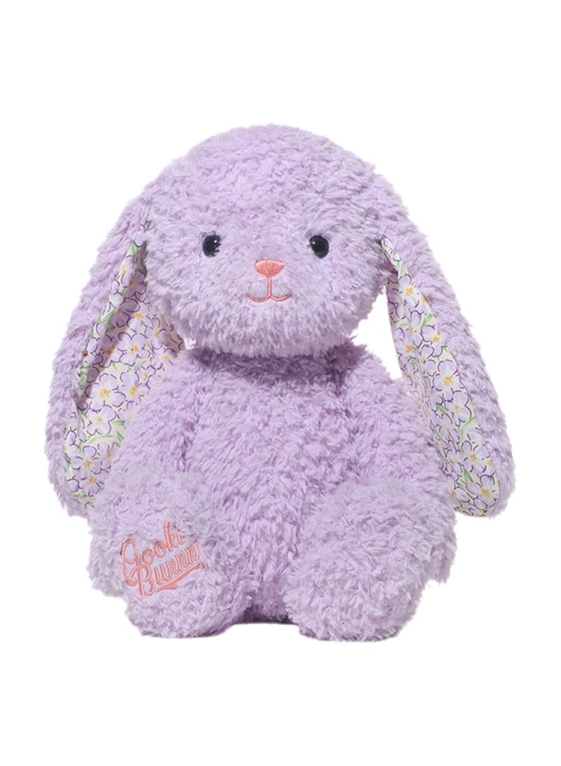 38cm Cute Rabbit Plush Toy, Kawaii Plush Toy, Soft and Cute Bunny Stuffed Toy for Boys and Girls, Comforting Doll Birthday Gift (Purple) - Image 1