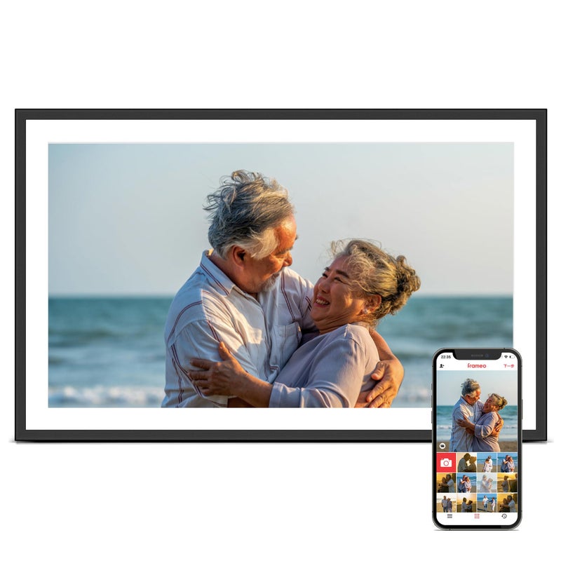 Pastigio Digital Picture Frame, 15.6 Inch Large Frameo Digital Photo Frame WiFi, 32GB, 1920 * 1080 IPS HD Touch Screen, Tabletop&Wall-Mounted, Share Picture Video, Birthday, Wedding, for Mom - Image 1
