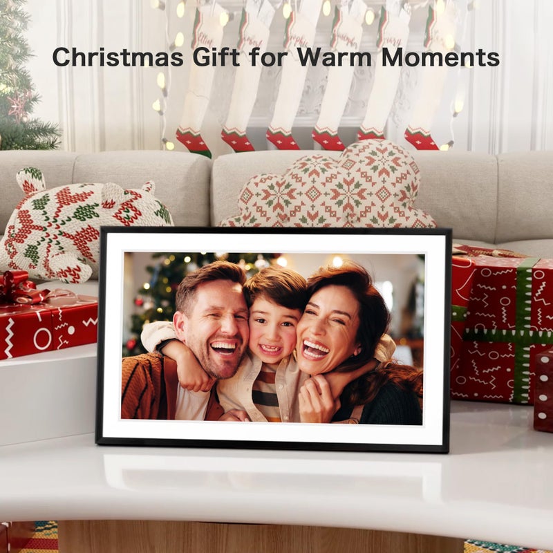 Pastigio Digital Picture Frame, 15.6 Inch Large Frameo Digital Photo Frame WiFi, 32GB, 1920 * 1080 IPS HD Touch Screen, Tabletop&Wall-Mounted, Share Picture Video, Birthday, Wedding, for Mom - Image 2