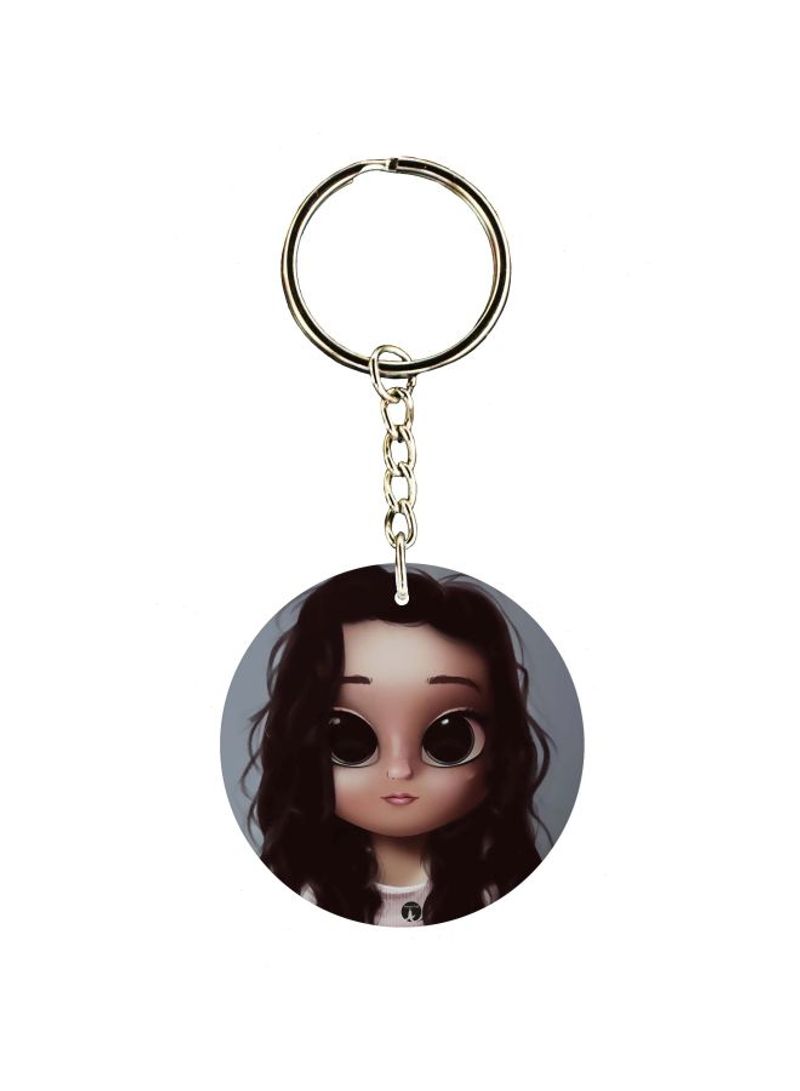 Cartoon Themed Single Sided Key Chain