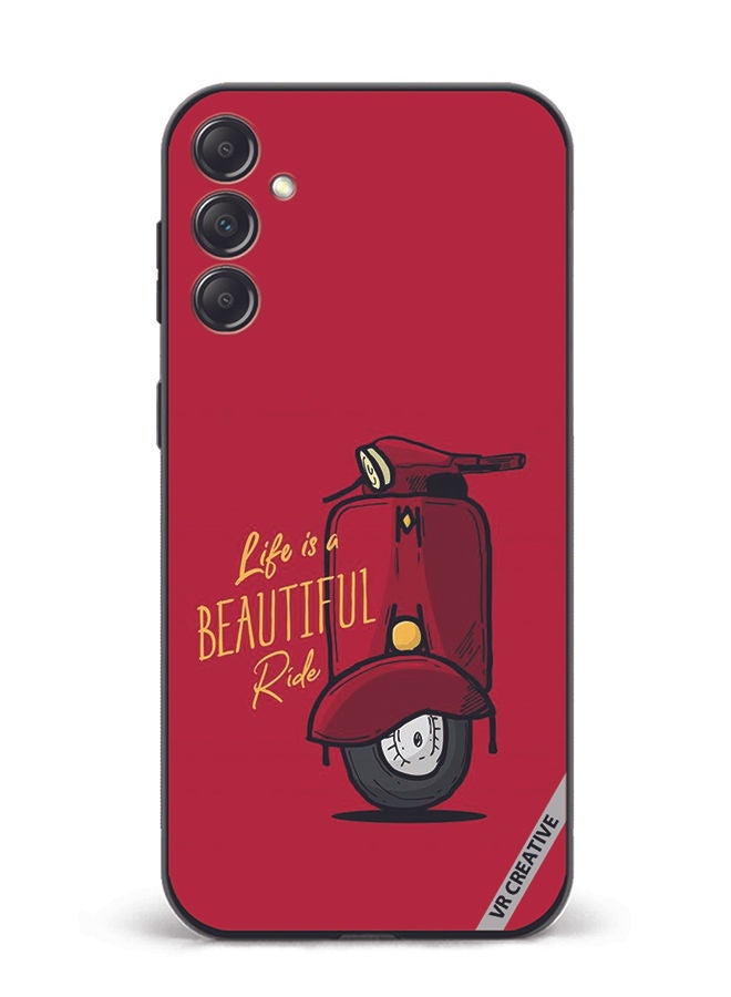 VR CREATIVE Protective Case Cover For Samsung Galaxy M54 Life Is A Beautiful Ride Design Multicolour - Image 1