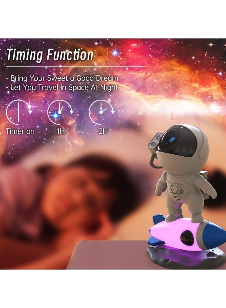 SYOSI Astronaut Star Space Projector Galaxy Night Light Planetarium Light Galaxy Projector 4K Replaceable 13 HD Galaxy Discs Timed Starry Nebula Ceiling Projection Lamp Bedroom Decor Aesthetics  - Image 5