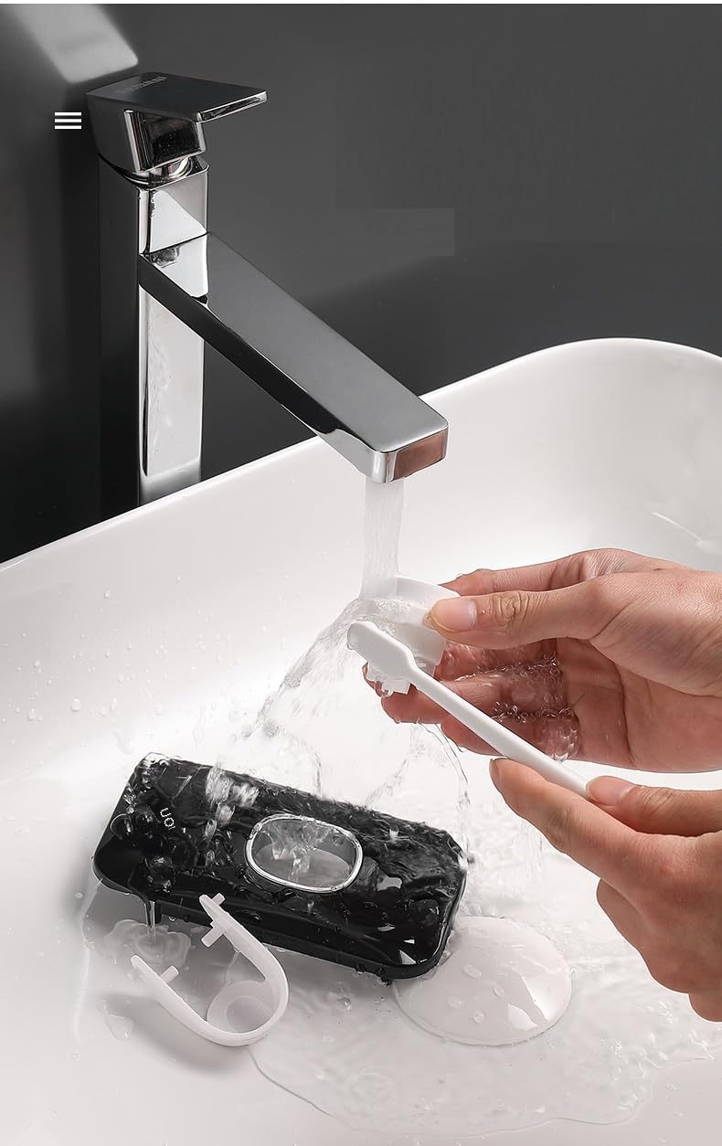 FYCAN Automatic Toothpaste Dispenser Squeezer with Toothbrush Holder Wall Mounted Bathroom Accessories Sets - Image 4