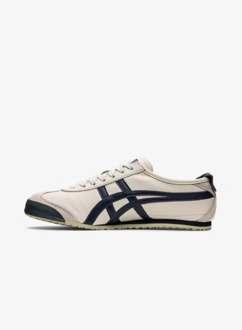 Onitsuka Tiger Mexico 66 Athlesiure Sneakers Beige Grey/Navy Blue - Image 2