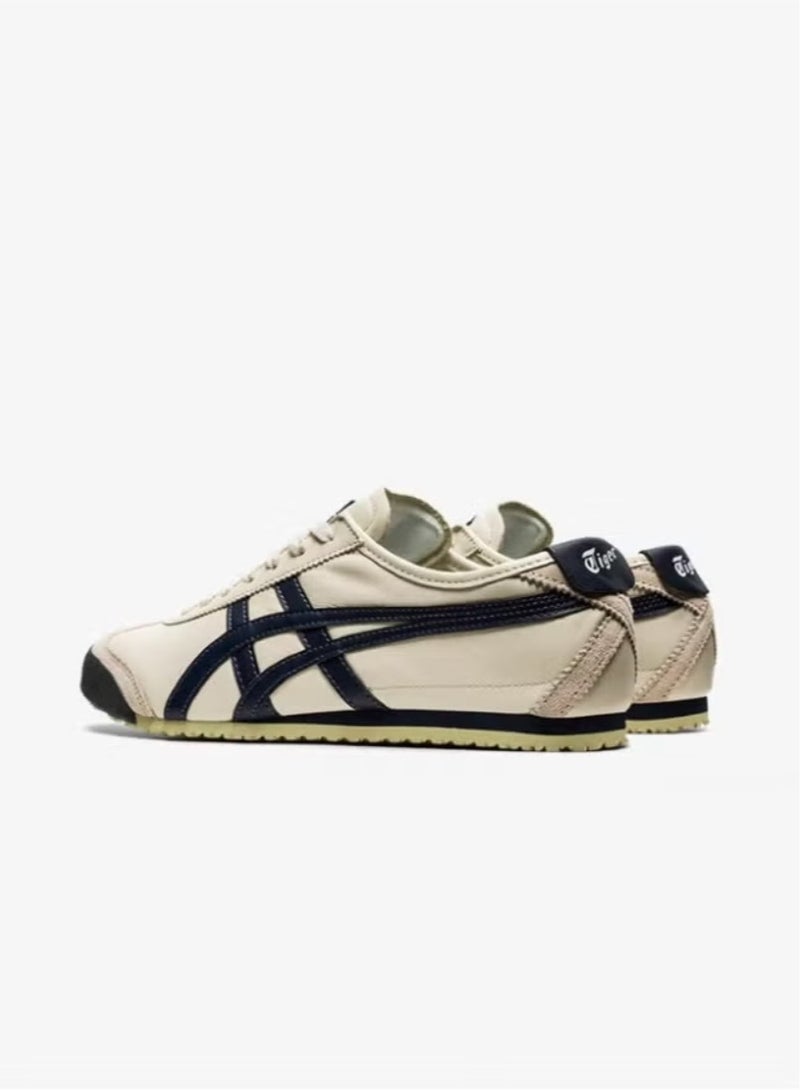Onitsuka Tiger Mexico 66 Athlesiure Sneakers Beige Grey/Navy Blue - Image 4