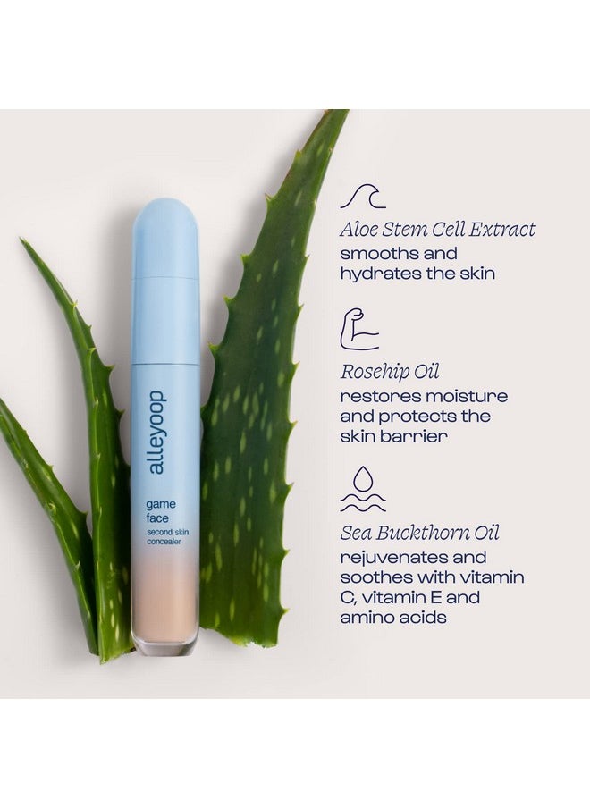 ALLEYOOP Alleyoop Game Face Concealer Makeup, Lightweight to Medium Buildable Coverage Under Eye Concealer, For Blemishes, Crease-proof and Hydrating with Aloe Stem Cell, Smooth Second Skin Finish - Superstar  - Image 3