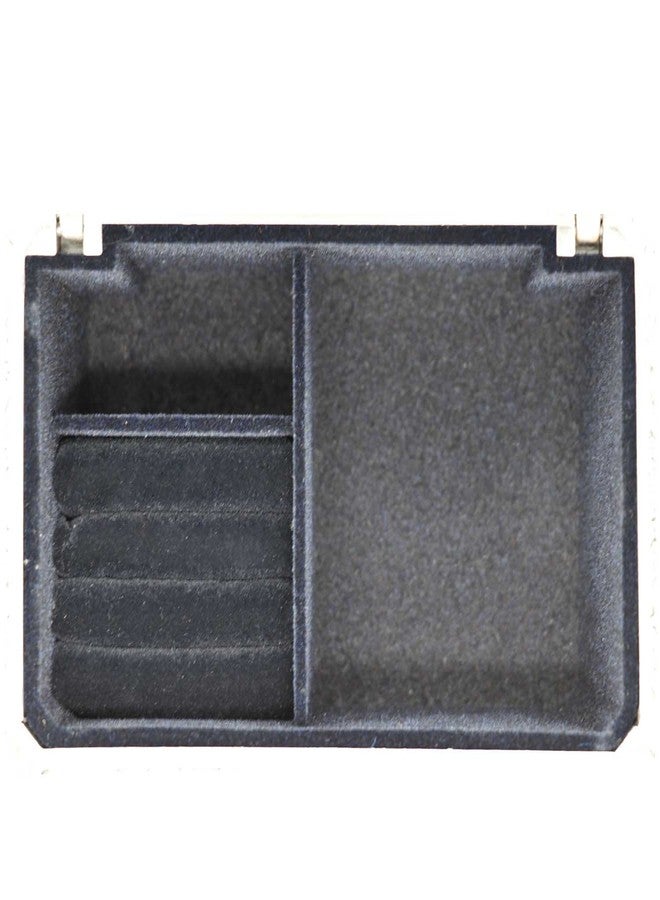AVESON Rectangle Antique Metal Jewelry Box Trinket Storage Organizer Gift Box Chest Ring Case with Floral Engraved for Girls Ladies Women, Medium - Image 5