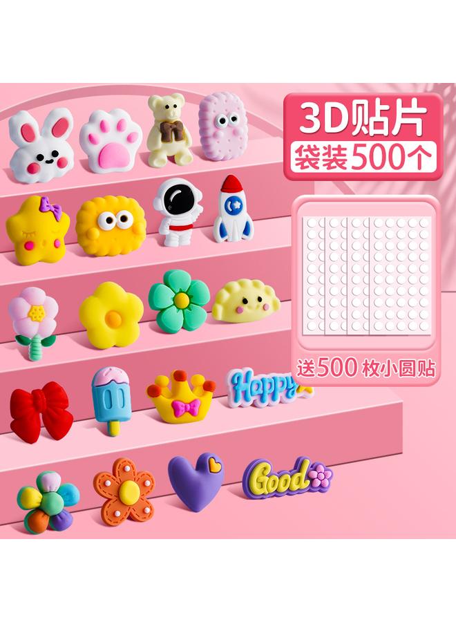 Bluejw 3D Stereo Patch Sticker Suit Goka Sticker Hand Account Hand Account Cream Glue Material Mobile Phone Shell For Students And Girls - Image 1