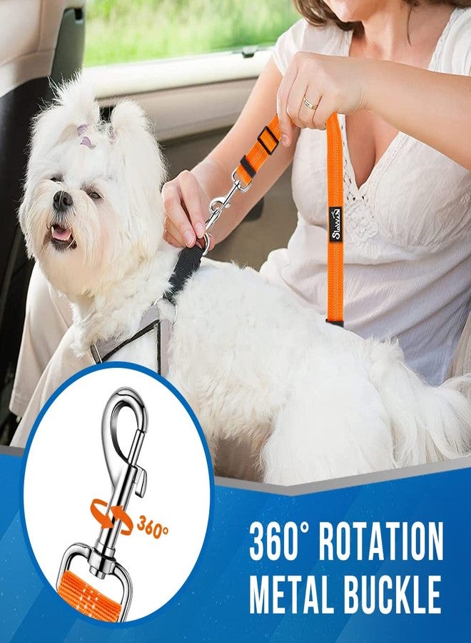 Lukovee Double Dog Seat Belt, New Dual Pet Car Headrest Restraint Safety Seatbelt No Tangle Dog Leash Duty Adjust Elastic Bungee Puppy Lead Splitter Connect Harness in Vehicle Travel for 2 Dogs (OR) - Image 3