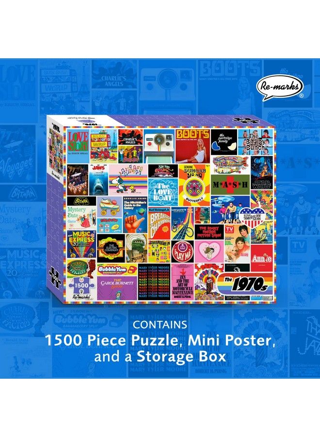 Re-Marks 1970S Pop Culture Puzzle 1500 Piece Puzzle For All Ages Vintage Puzzle - Image 3