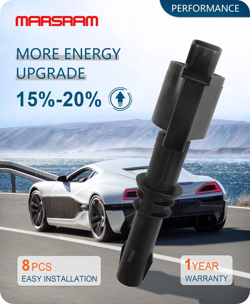 Marsram Ignition Coil Pack FD508 for 2004 2005 2006 2007 2008 Ford F150 Expedition Explorer F350 F250 F450 Super Duty Mustang 5.4L 4.6L Lincoln Navigator Mark LT 6.8L V8 V10 for DG511 8pcs - Image 4