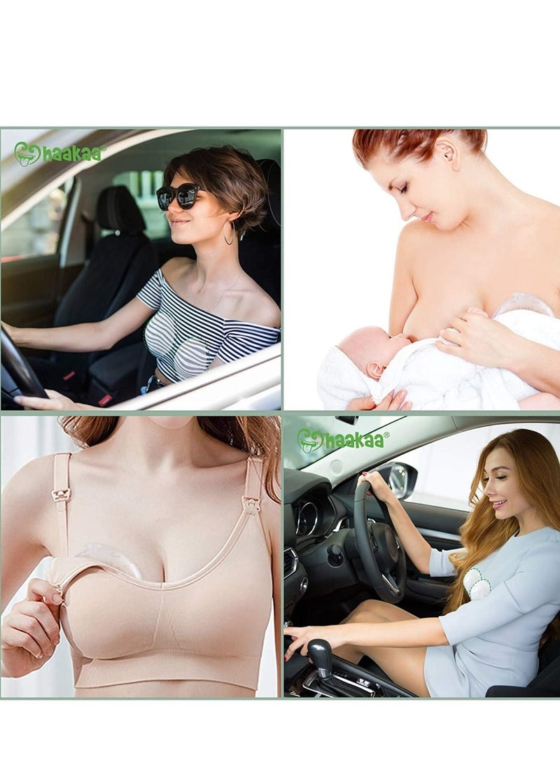 haakaa - Haakaa Ladybug Breast Milk Collector Breast Shells Wearable Nursing Cups Breastmilk Saver Letdown Catcher for Pumping, Breastfeeding Moms, Protect Sore Nipples (75 ml x 2) - Image 1