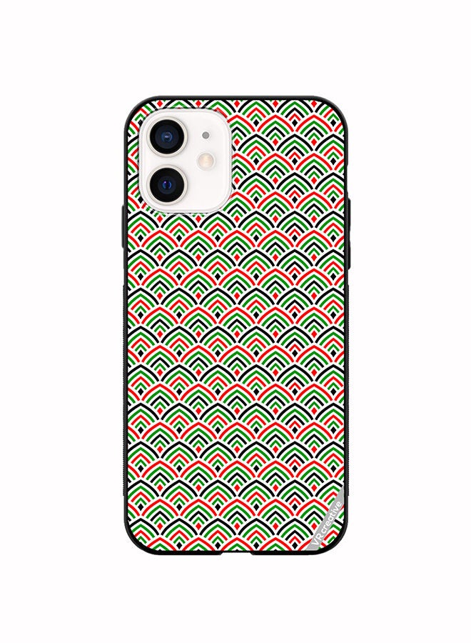 VR CREATIVE Protective Case Cover For Apple iPhone 12 United Arab Emirates Flag Colors Design Multicolour - Image 1