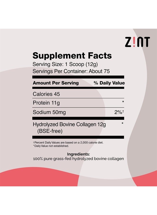 Zint Collagen Peptides Powder (32 oz): Paleo & Keto Certified - Granulated Collagen Hydrolysate Types I & III for Enhanced Absorption - Enzymatically Hydrolyzed Protein for Women & Men - Image 5