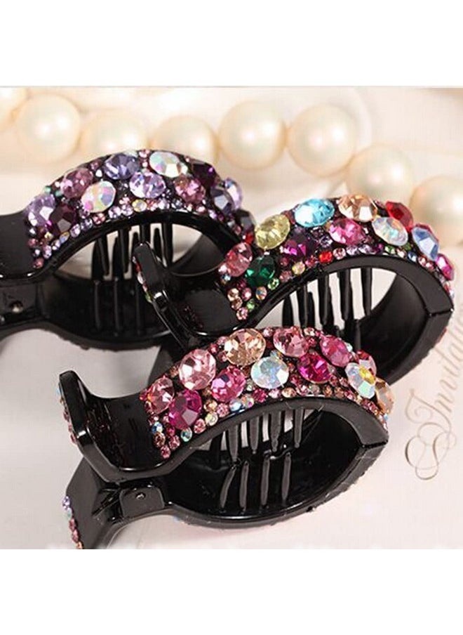 Teensery 4 Pcs Black Plastic Hair Claw Clips Fish Shape Hair Jaw Clips Clamps Non Slip Hair Barrettes Ponytail Holder Hair Accessories for Women and Girls  - Image 5