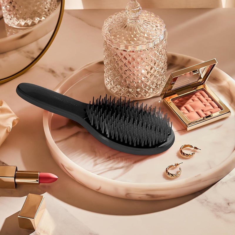 TANGLE TEEZER | The Ultimate Styler Hairbrush | Maintains & Blends Wigs, Weaves, Extensions & Clip-Ins | Finishing Brush for Adding Volume, Texture, Shine & Brushing Out Curls | Jet Black - Image 5