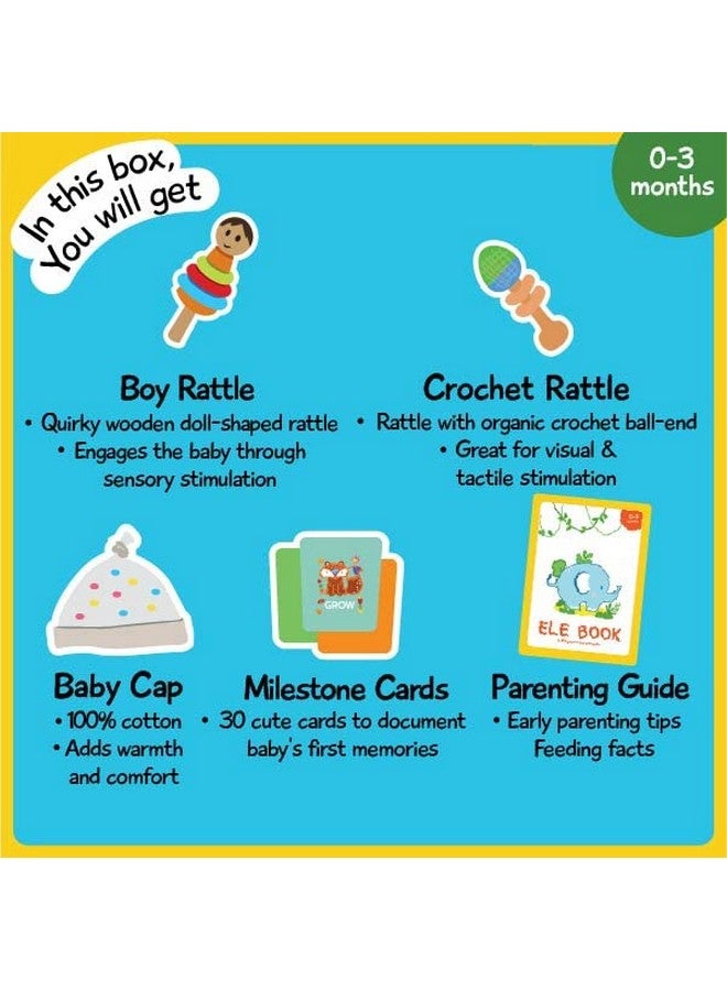 Shumee Montessori Learning Wooden Toys Box | (0 Months+) | Multicolor | Sensory Toys | 100% Organic Cotton | Learning Toys - Image 2