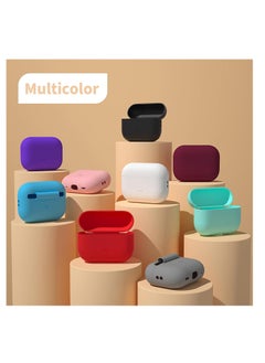 Generic Soft Silicone Protective Case Cover Compatible with Apple AirPods LIBERTY 4PRO Case with  (RED COLOR)  - Image 5
