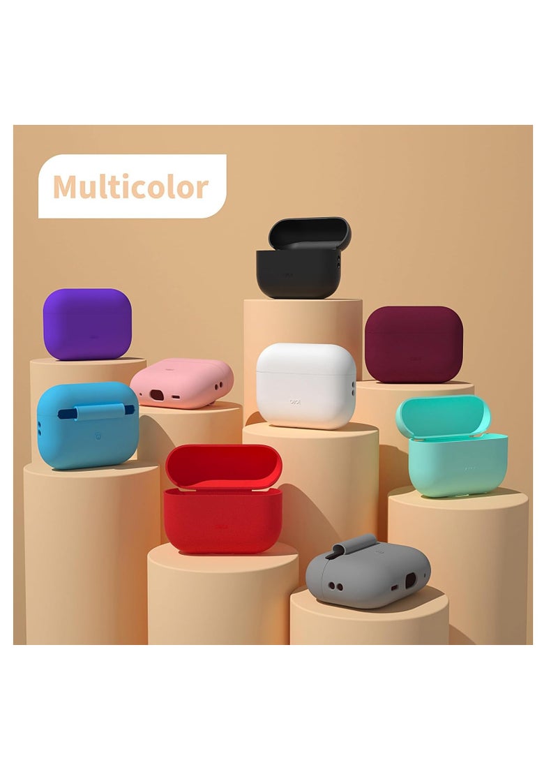ماركة غير محددة Soft Silicone Protective Case Cover Compatible with Apple AirPods LIBERTY 4PRO Case with  (RED COLOR)  - Image 5