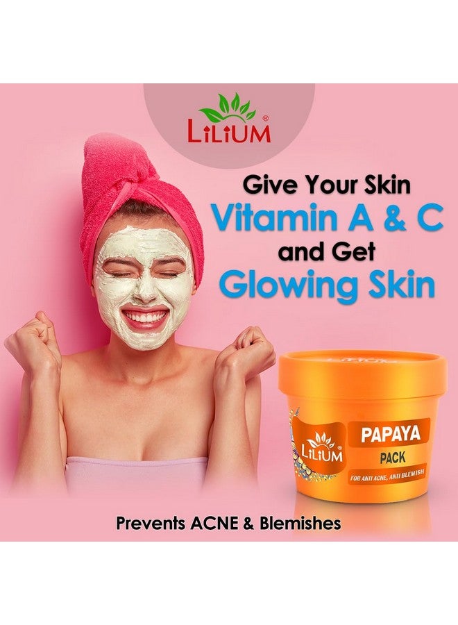 Lilium Papaya Scrub 100g, For Anti Acne & Anti Blemish, Ultra Glow Feel Fresh & Smoothness, No Harmful Chemical & Paraben Free - Image 4