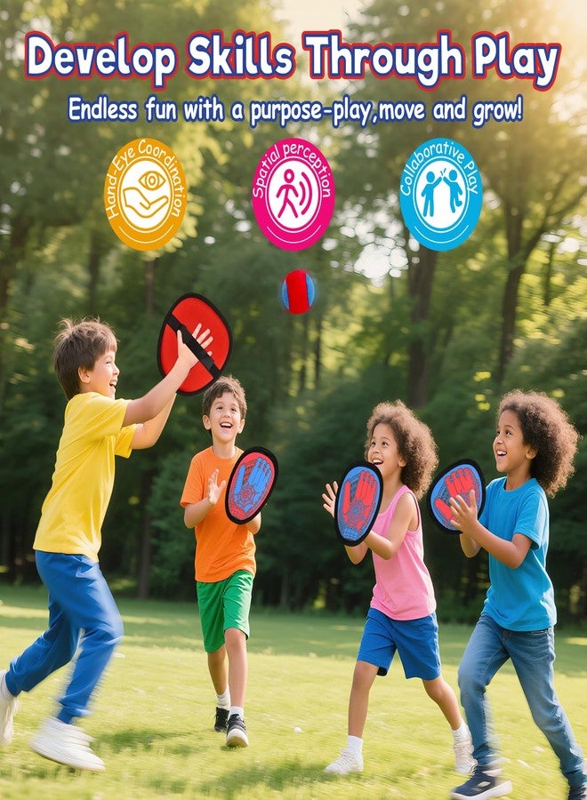 Sunrad Toss and Catch Ball Game Set, Kids Toddler Baseball Catch Ball Outdoor & Beach Toys for Family, Pool Beach Yard Camping Outside Game for Kids Age 3 4 5 6 7 8-12+, Birthday Gift for Boys Girls - Image 4