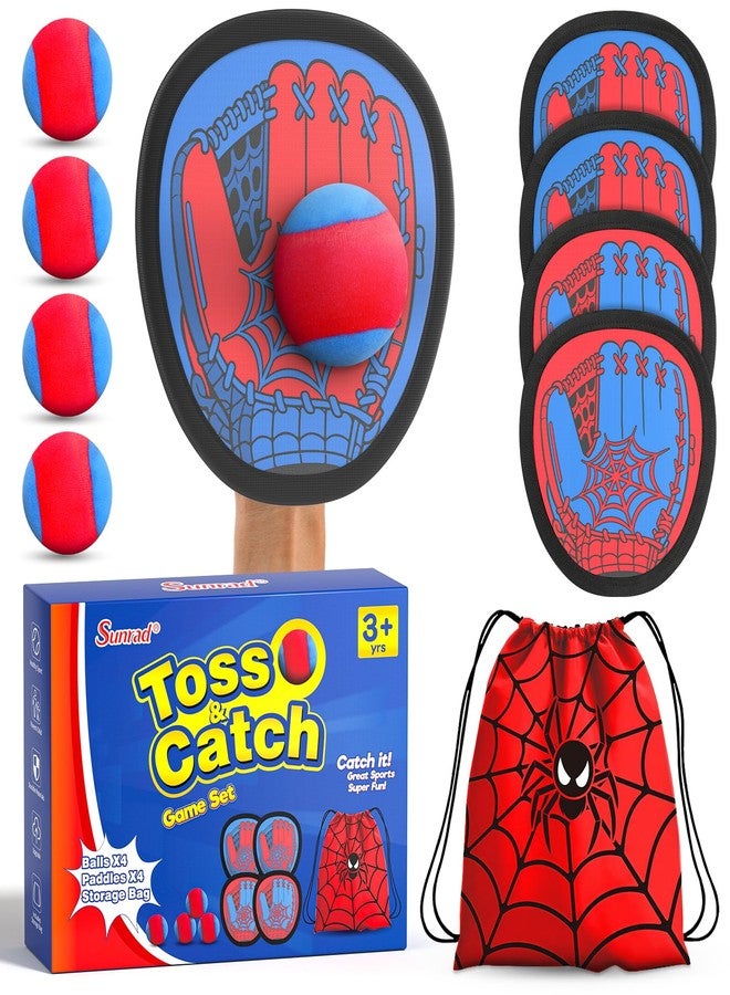 Sunrad Toss and Catch Ball Game Set, Kids Toddler Baseball Catch Ball Outdoor & Beach Toys for Family, Pool Beach Yard Camping Outside Game for Kids Age 3 4 5 6 7 8-12+, Birthday Gift for Boys Girls - Image 1