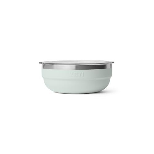 YETI Rambler Low Bowl Vacuum Insulated Stackable and Nestable Stainless Steel Bowl with Lid 16 Quart Ridgeline - Image 1