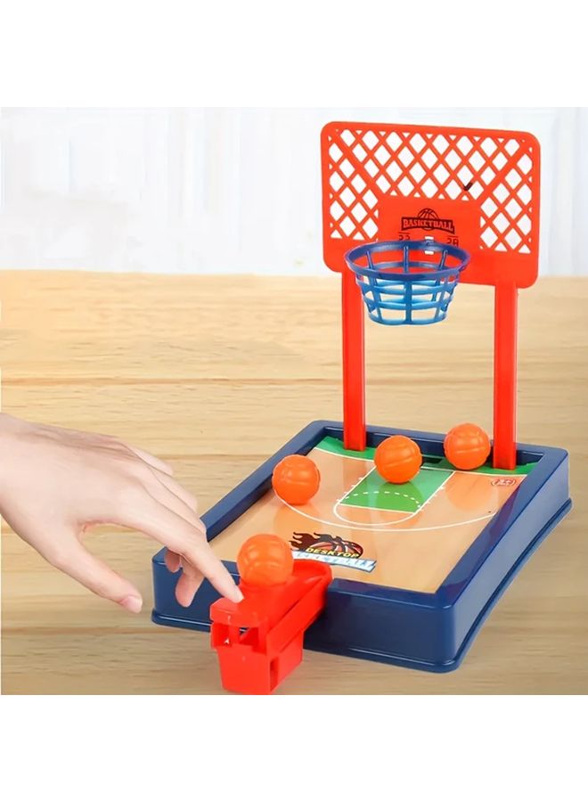 Blue Kids Mini Basketball Shooting Game Finger Pop Toy Durable Polypropylene No Batteries Needed Perfect Gift - Image 5