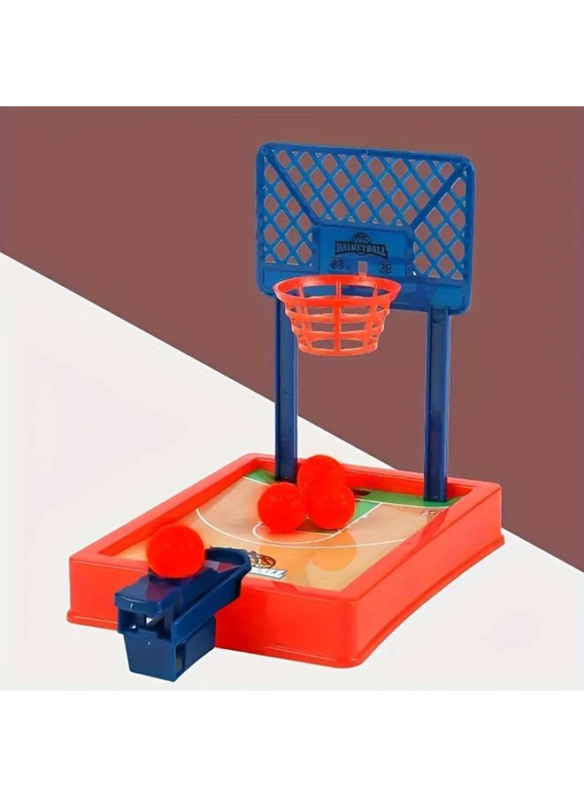 Blue Kids Mini Basketball Shooting Game Finger Pop Toy Durable Polypropylene No Batteries Needed Perfect Gift - Image 3