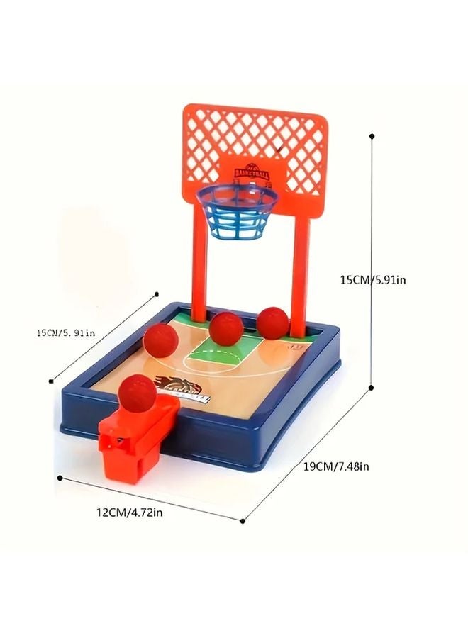 Blue Kids Mini Basketball Shooting Game Finger Pop Toy Durable Polypropylene No Batteries Needed Perfect Gift - Image 2