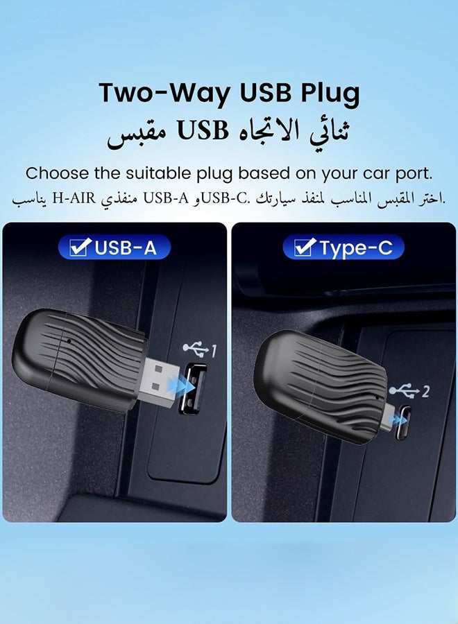 ديقيساند محول لاسلكي CarPlay وAndroid Auto للسيارة، التوصيل والتشغيل، بدون تأخير، اتصال سريع، تحويل CarPlay/Android Auto السلكي إلى لاسلكي، لأجهزة iPhone وهواتف Android - Image 5