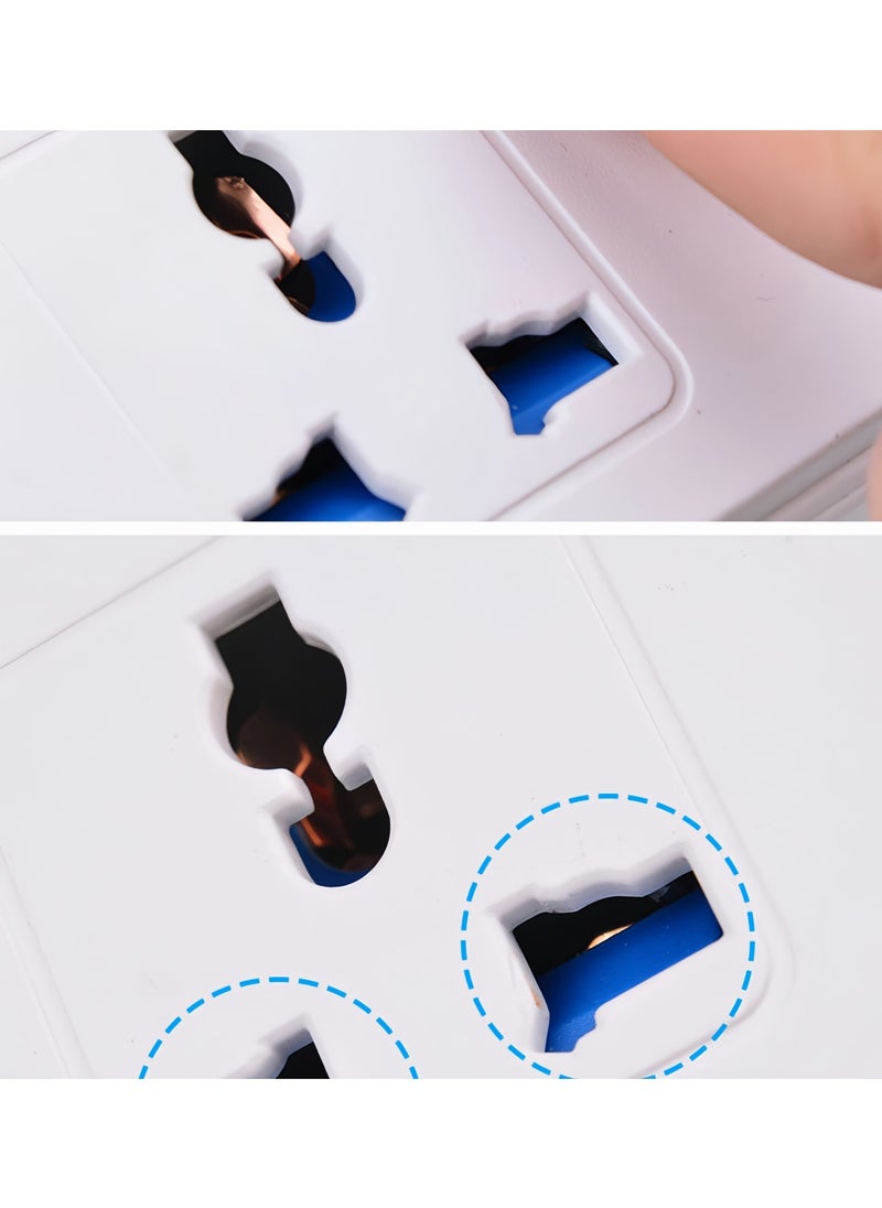 DRAVEN - GG Universal Multi Plug Extension Socket Adapter with 3 USB, 3 Way Wall Charger Multi Plug Power Extension Adapter Electrical Power Extender Outlet Charging Station UK 3 Pin  - Image 5