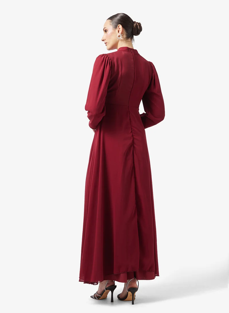 Khizana A-line Dress With Drapping