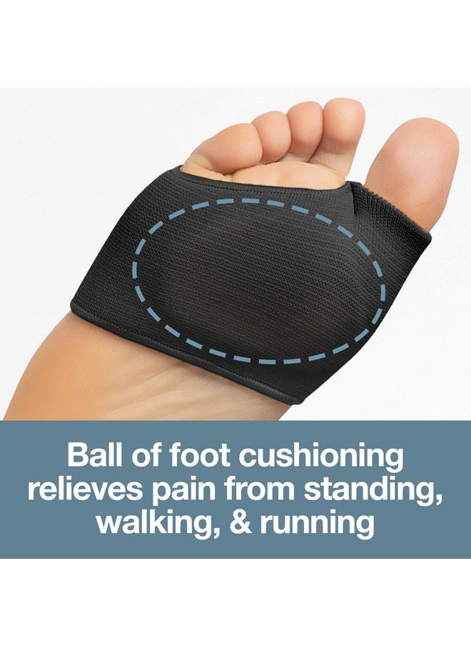 Zentoes ZenToes Metatarsal Pads for Women and Men - 4 Pack Ball of Foot Cushions (Black)  - Image 2