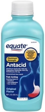 Equate Equate - Antacid/anti-gas Liquid - Maximum Strength, Original Flavor, 12 Fl Oz(pack of 2) 