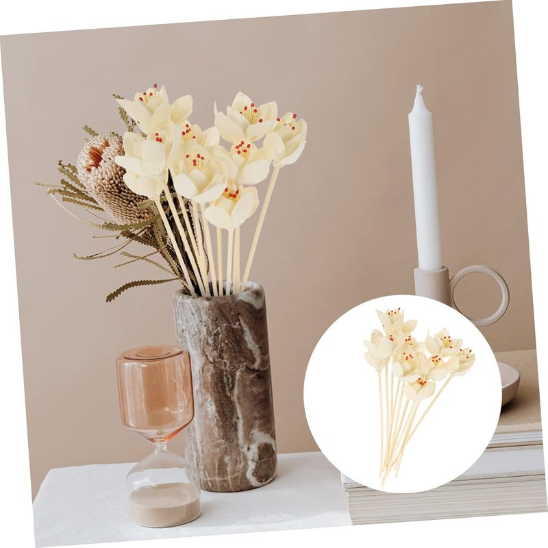 50pcs Diffuser Sticks Elegant Artificial Flower Fragrance Reeds for Decor Scent Concentration for Living Room and Bedroom - Image 4