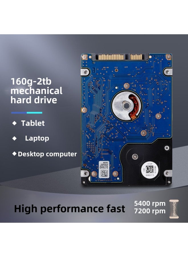 2.5 Inch Mechanical Hard Disk 7mm Notebook Hard Disk HDD Serial Sata Disassembly Hard Disk 500g/1T/2T-Capacity:500GB 9.5mm Thick  - Image 5