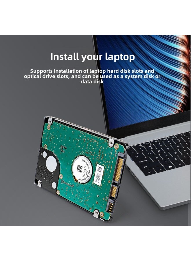 2.5 Inch Mechanical Hard Disk 7mm Notebook Hard Disk HDD Serial Sata Disassembly Hard Disk 500g/1T/2T-Capacity:500GB 9.5mm Thick  - Image 3