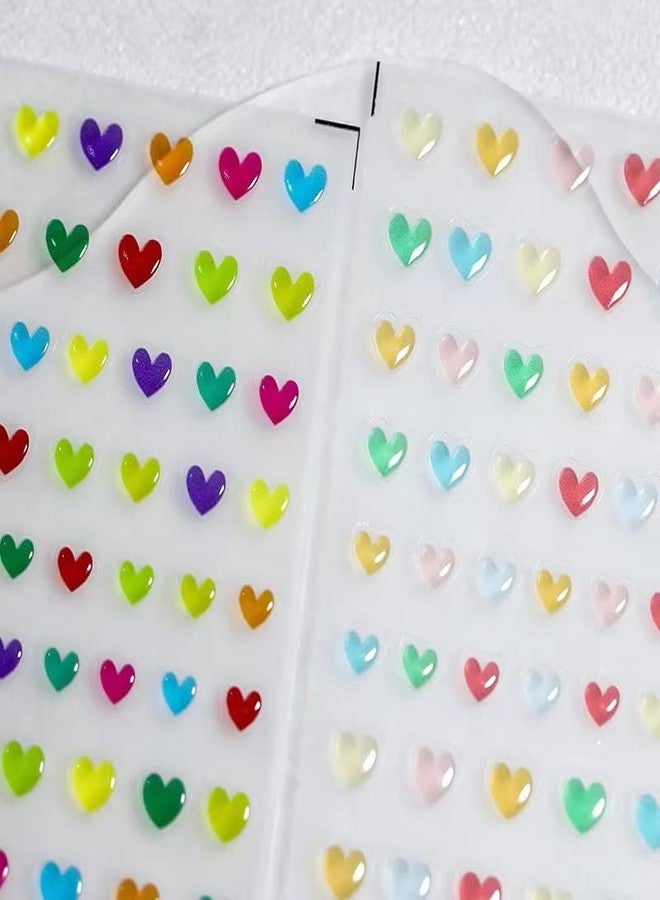 Dedyel New 5D Colorful Flowers Jelly Nail Stickers Cute Lines Colorful Peach Heart Nail Stickers for Nail Art Design DIY Colorful Creative Self-Adhesive Nail Art Stickers for Women Girls Kids (3 Sheets) - Image 4