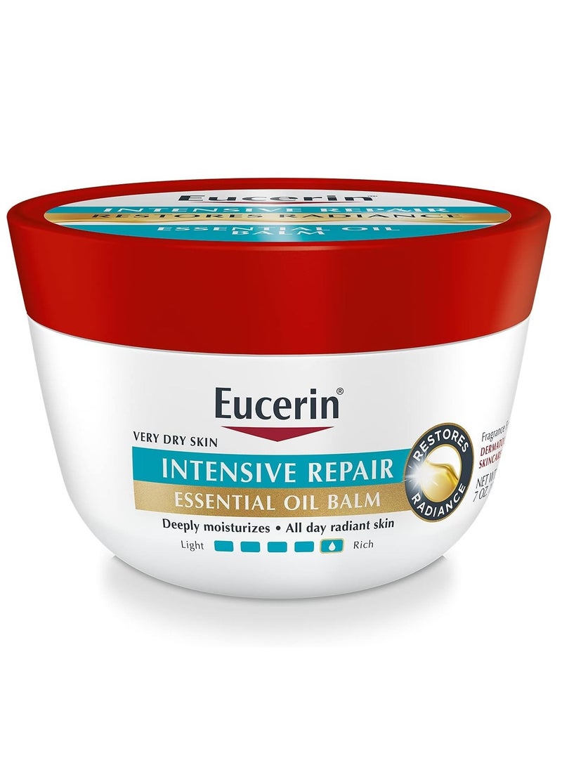 Eucerin - Eucerin Intensive Repair Essential Oil Balm, Body Moisturizer for Very Dry Skin with Skin Essential Oils, Shea Butter and Sunflower Oil, 7 oz (198 g) - Image 1