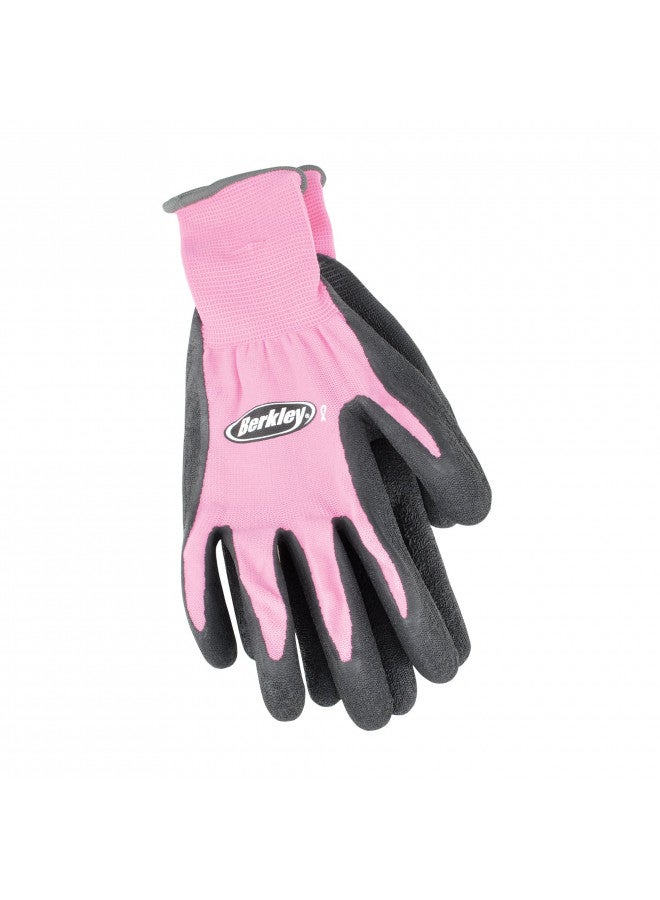 Berkley BTLCFG Coated Grip Gloves, Pink