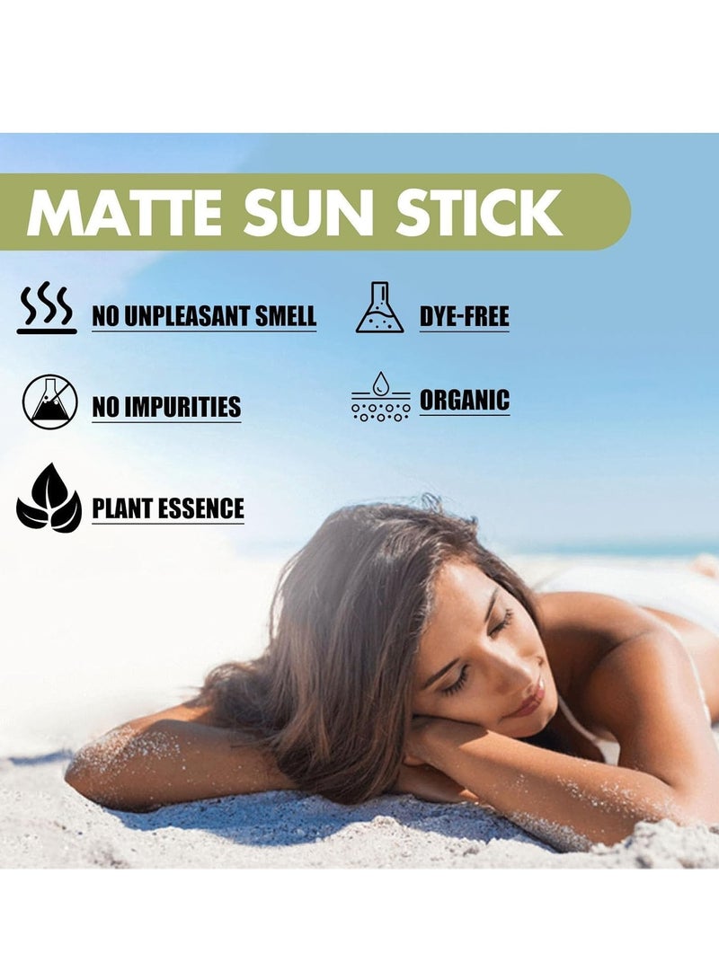 إيلهو صن ستيك ، جوسون لصخ الشمس غير اللامع ، واقي من الشمس غير لامع ، واقي من الشمس الهيالورونيك ، واقي من الشمس للوجه SPF 50 ، عصا واقية من الشمس للجسم للبشرة الدهنية ، واقي من الشمس بحجم السفر للنساء ، حماية من الضوء الأزرق 18 جرام - Image 2