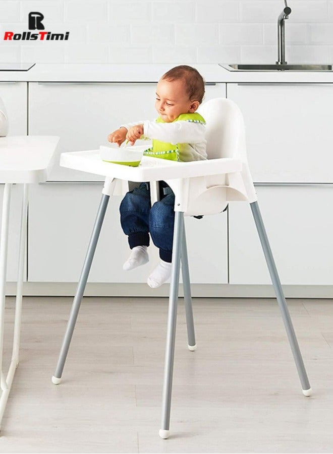 RollsTimi  Adjustable High Chair With Dining Tray And Safety Seat Belt For Children - Image 2