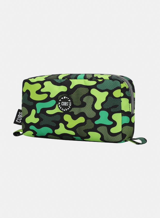 CUBS Junior Neon Green Camo Pencil case - Image 2