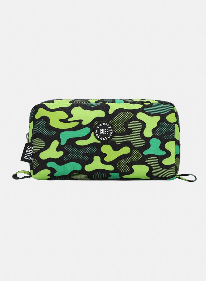 CUBS Junior Neon Green Camo Pencil case - Image 3