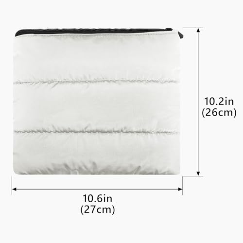 Geekria NOVA Headphones Puffy Pouch, Compatible with AirPods Max, Headset Carrying Bag, Soft Travel Pouch Case for Over-Ear Headphones (White) - Image 4