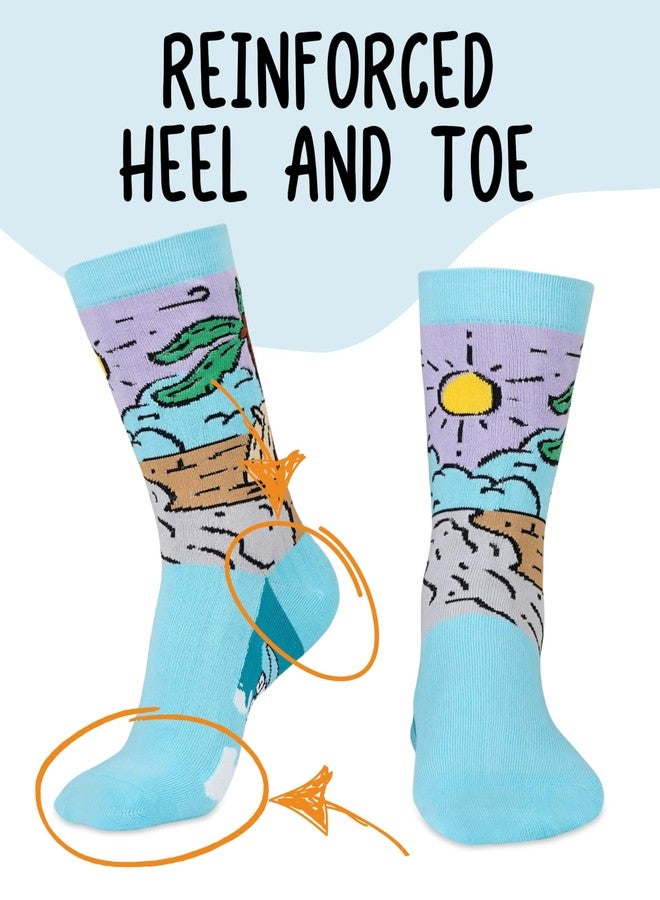 InnoBeta Surfing Gifts, Gifts on Birthday and Christmas, One Size Crew Socks - Image 3