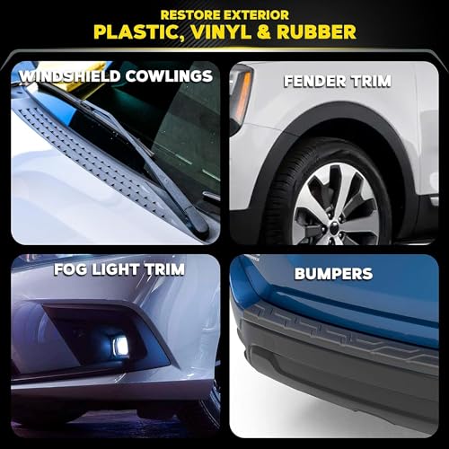 Meguiar's Ultimate Black Plastic Restorer - Give Yourself the Gift of Shine This Holiday Season and Enhance Faded Trim with Long-Lasting UV Protection - 12 Oz - Image 3